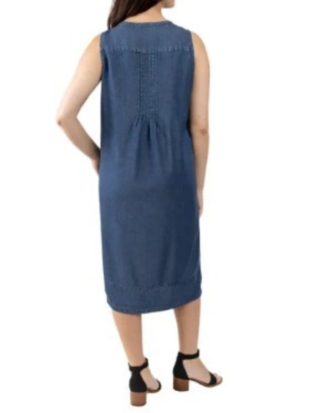 Coldwater Creek Women's Tencel Dress Blue Size M and L - Picture 3 of 5